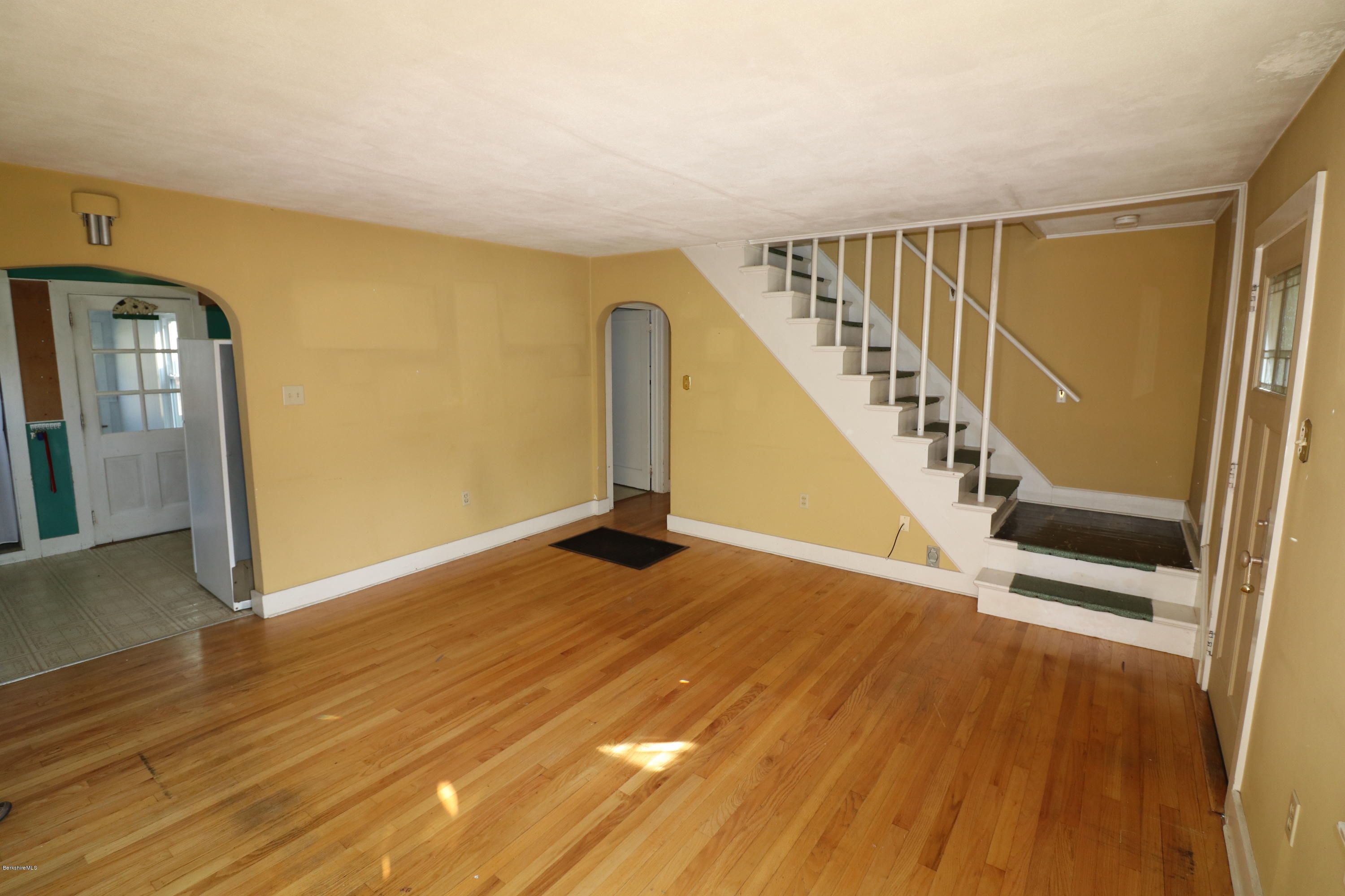 283 Clayton Road Sheffield, MA 01222 - Photo 11 of 19 Living Room and Staircase to 2nd Floor