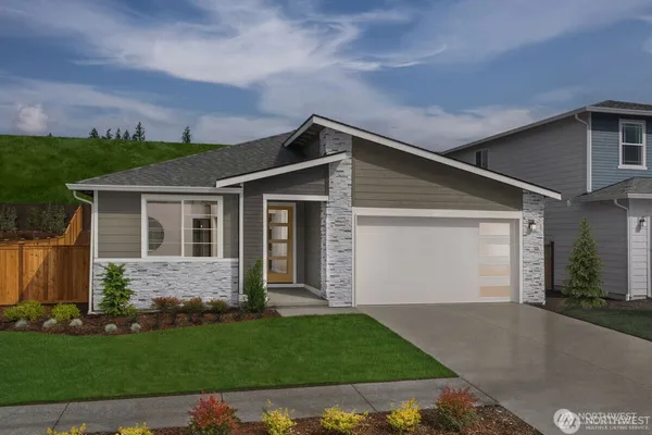 front view of house with a yard