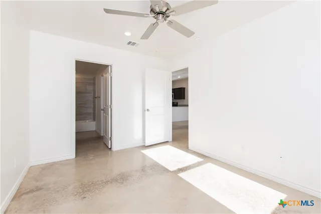 a view of an empty room