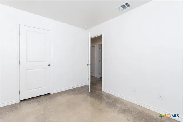 a view of an empty room