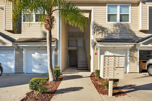 a front view of a house