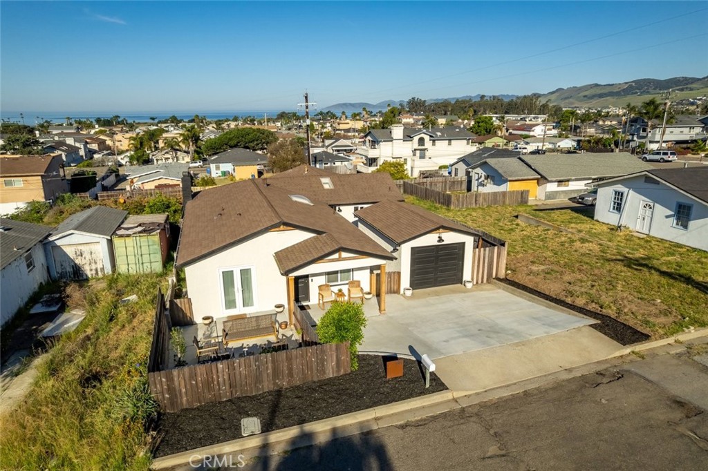 363 North 5th Street Grover Beach, CA 93433 - Photo 51 of 54 an aerial view of a house with a ocean view