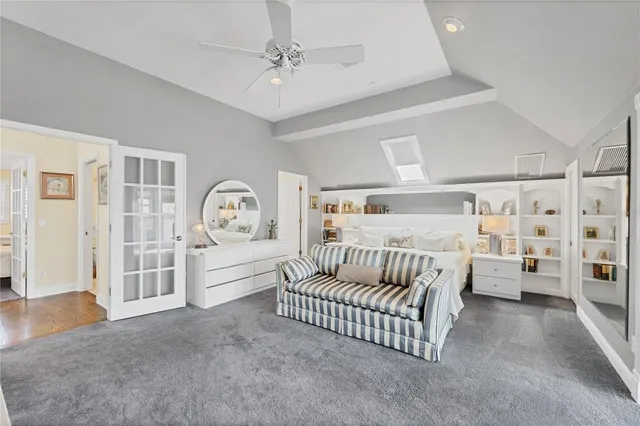 a view of a balcony with ocean view