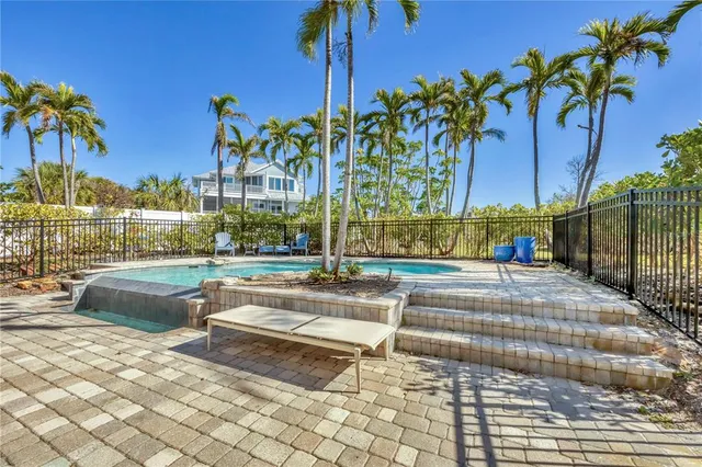 a view of a yard with an outdoor space