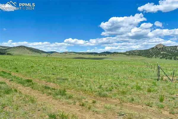 a view of an outdoor space with mountain view