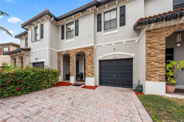 a front view of a house