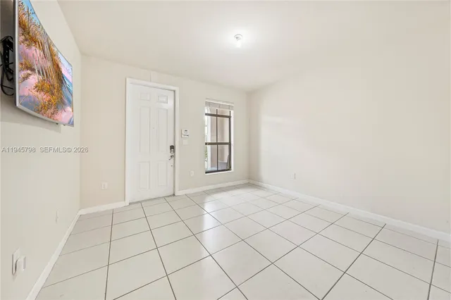 a view of an empty room