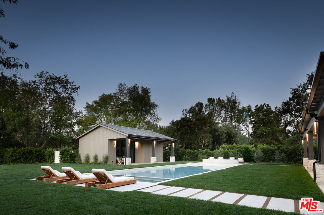 23615 Long Valley Road Hidden Hills, CA 91302 - Photo 75 of 75 a view of a house with backyard and sitting area