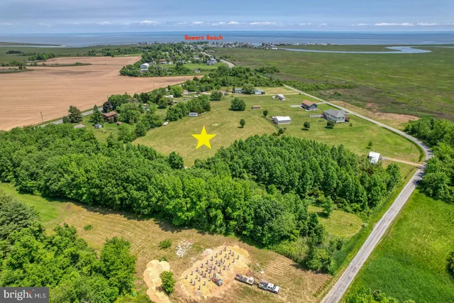a view of a lake with a city