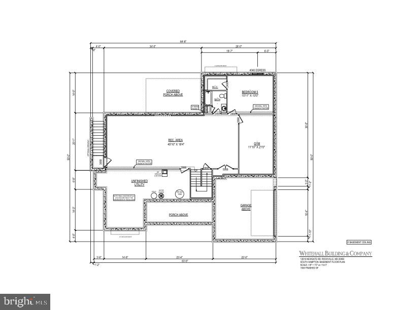 12618 Newgate Road Rockville, MD 20850 - Photo 31 of 33 Basement floor plan.