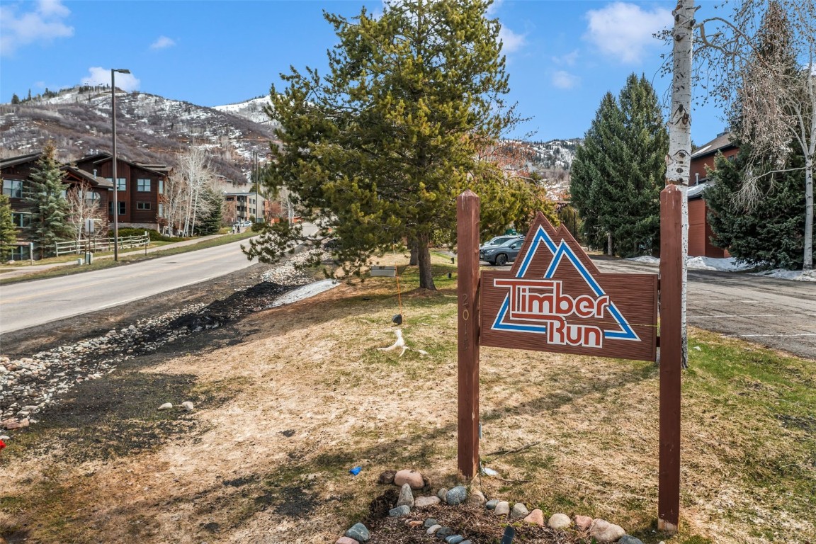 2015 Walton Creek Road, Unit 113 Steamboat Springs, CO 80487 - Photo 33 of 33 a street sign on the side of a road