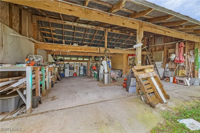 a view of a storage room with a lot of stuff