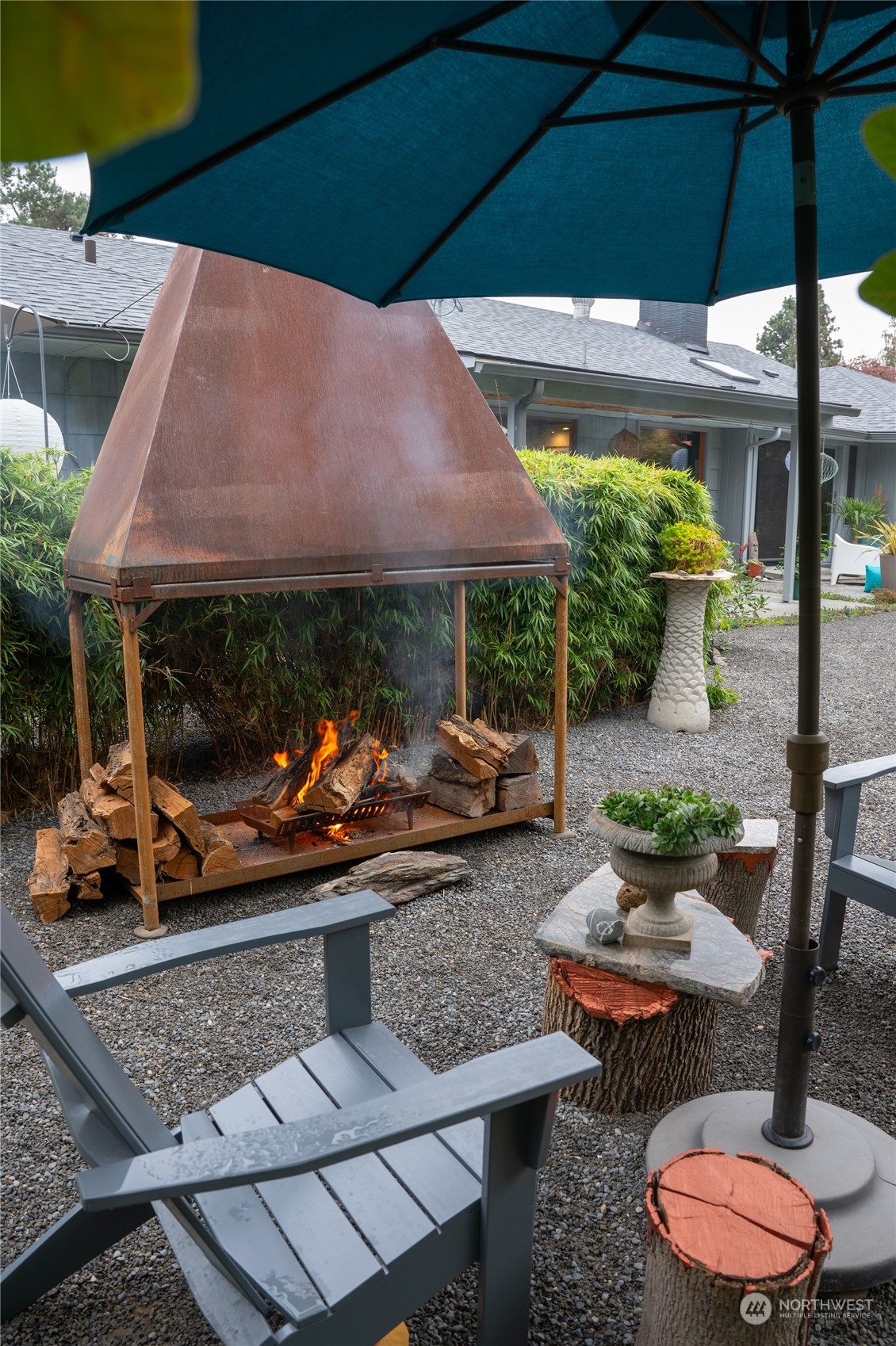 1739 Center Street Walla Walla, WA 99362 - Photo 35 of 40 a view of a patio with table and chairs under an umbrella