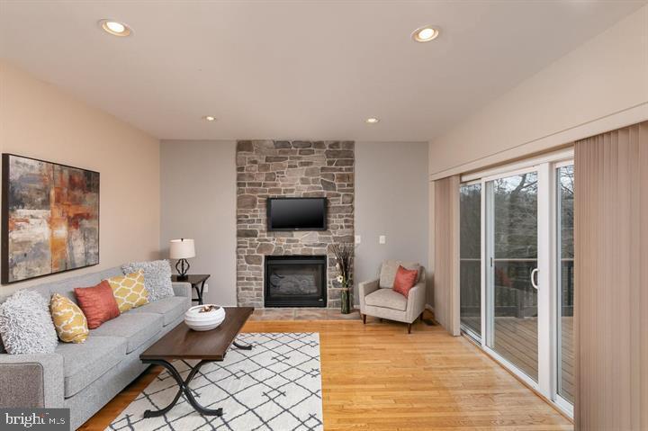 5914 Pimlico Road Baltimore, MD 21209 - Photo 15 of 37 Gas fireplace