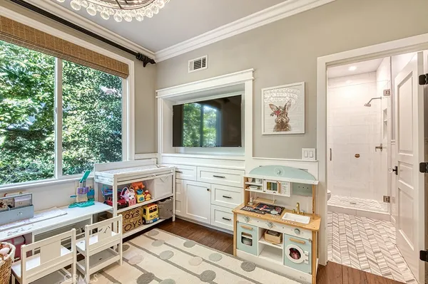 a room with furniture and window