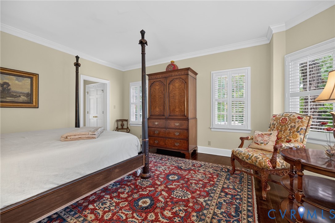 1108 Shallow Well Road Manakin-Sabot, VA 23103 - Photo 39 of 86 Dark wood-finish flooring, white plantation shutte