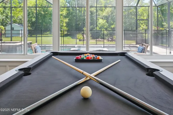 a view of a balcony with an ocean view