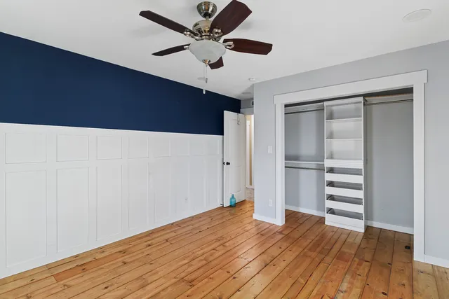 wooden floor in an empty room
