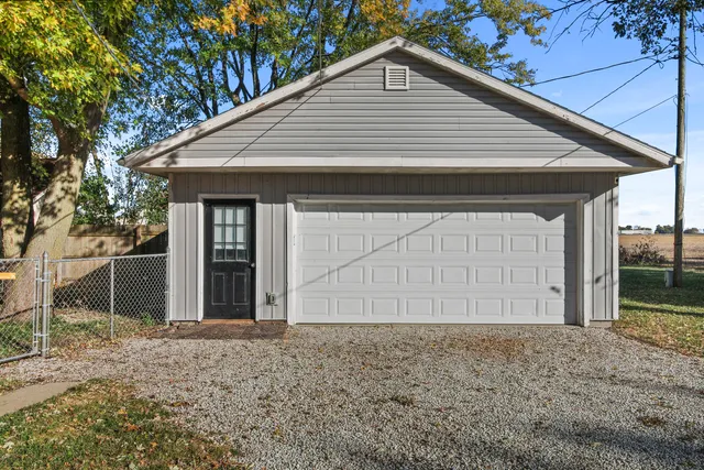a backyard of a house