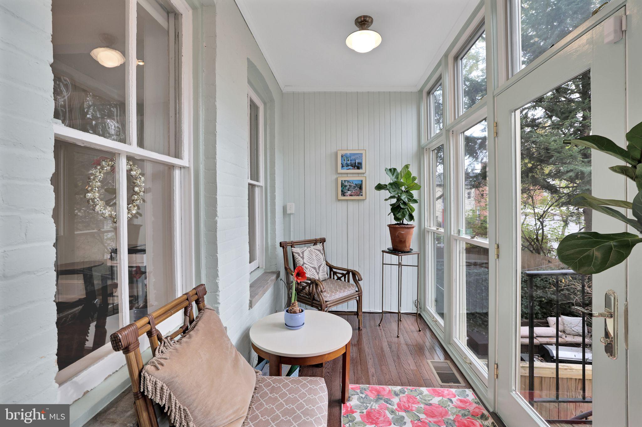 2230 Decatur Place Northwest Washington, DC 20008 - Photo 8 of 22 Sunroom off kitchen