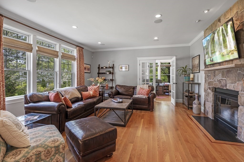 6 Captains Walk Lane Marblehead, MA 01945 - Photo 19 of 39 a living room with furniture and a fireplace