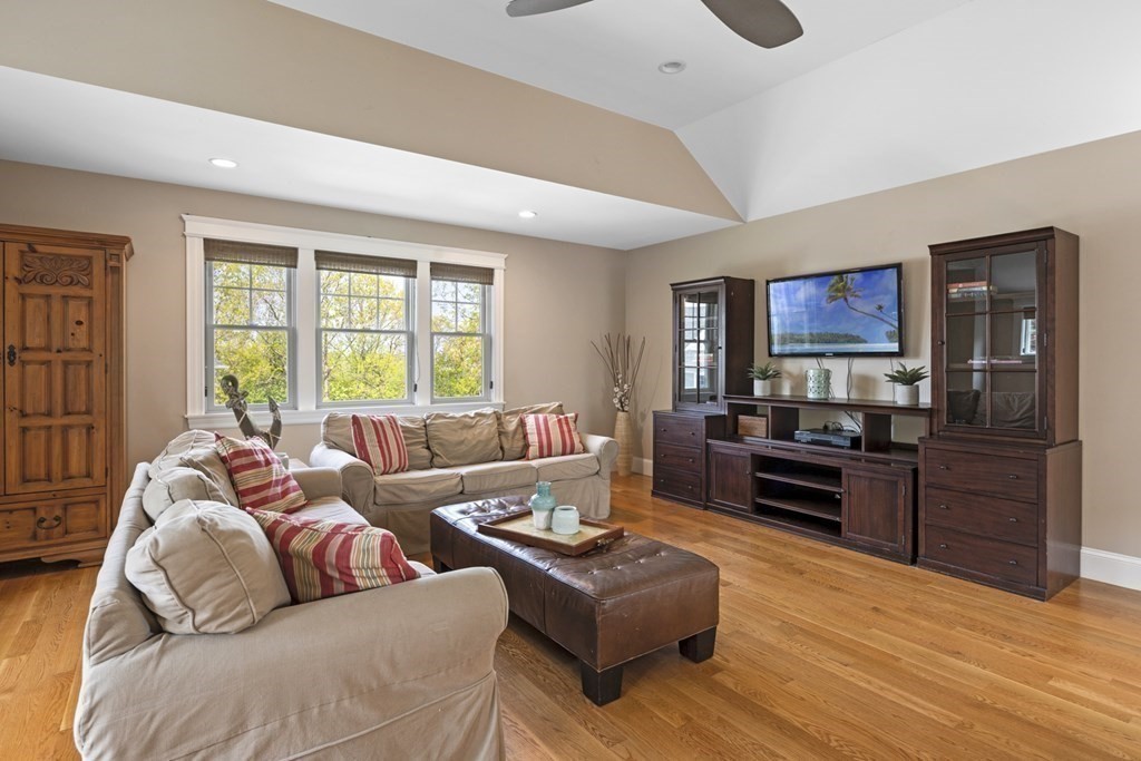 6 Captains Walk Lane Marblehead, MA 01945 - Photo 33 of 39 a living room with furniture and a flat screen tv