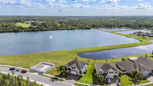 a view of a street with a building in the background