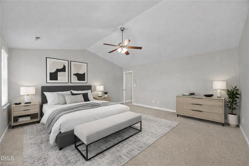 1216 Kerr Street Burlington, NC 27215 - Photo 19 of 50 Staged Primary Bedroom