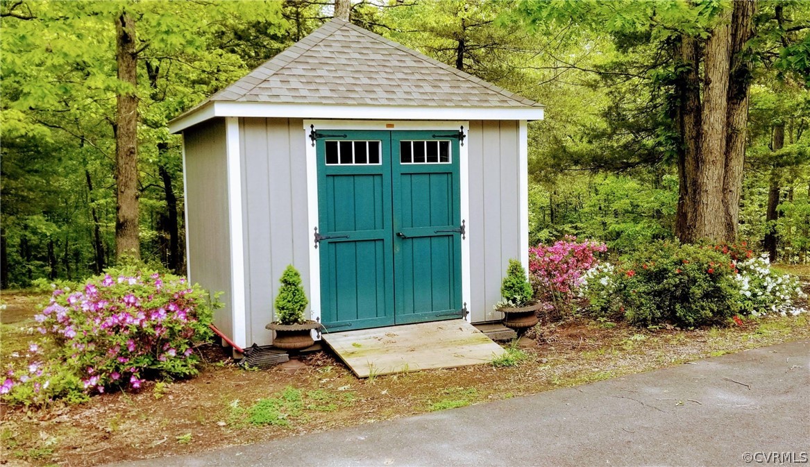 878 Three Chopt Road Manakin-Sabot, VA 23103 - Photo 11 of 11 Adorable shed surrounded by beautiful landscaping