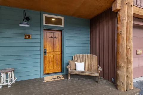 a view of front door of house