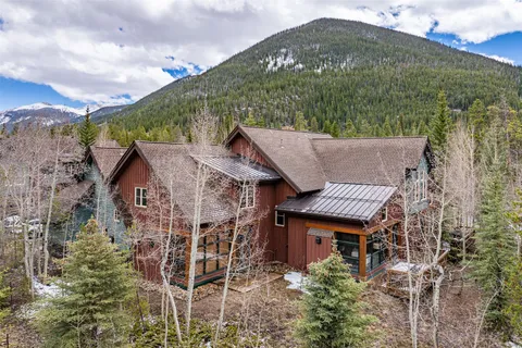 a aerial view of a house