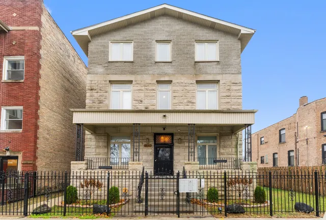 a front view of a house