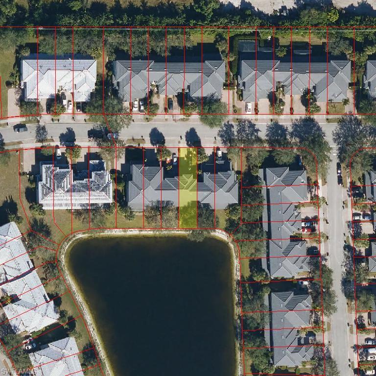 14708 Sutherland Avenue Naples, FL 34119 - Photo 24 of 24 Aerial view of property's location with property parcel outlined