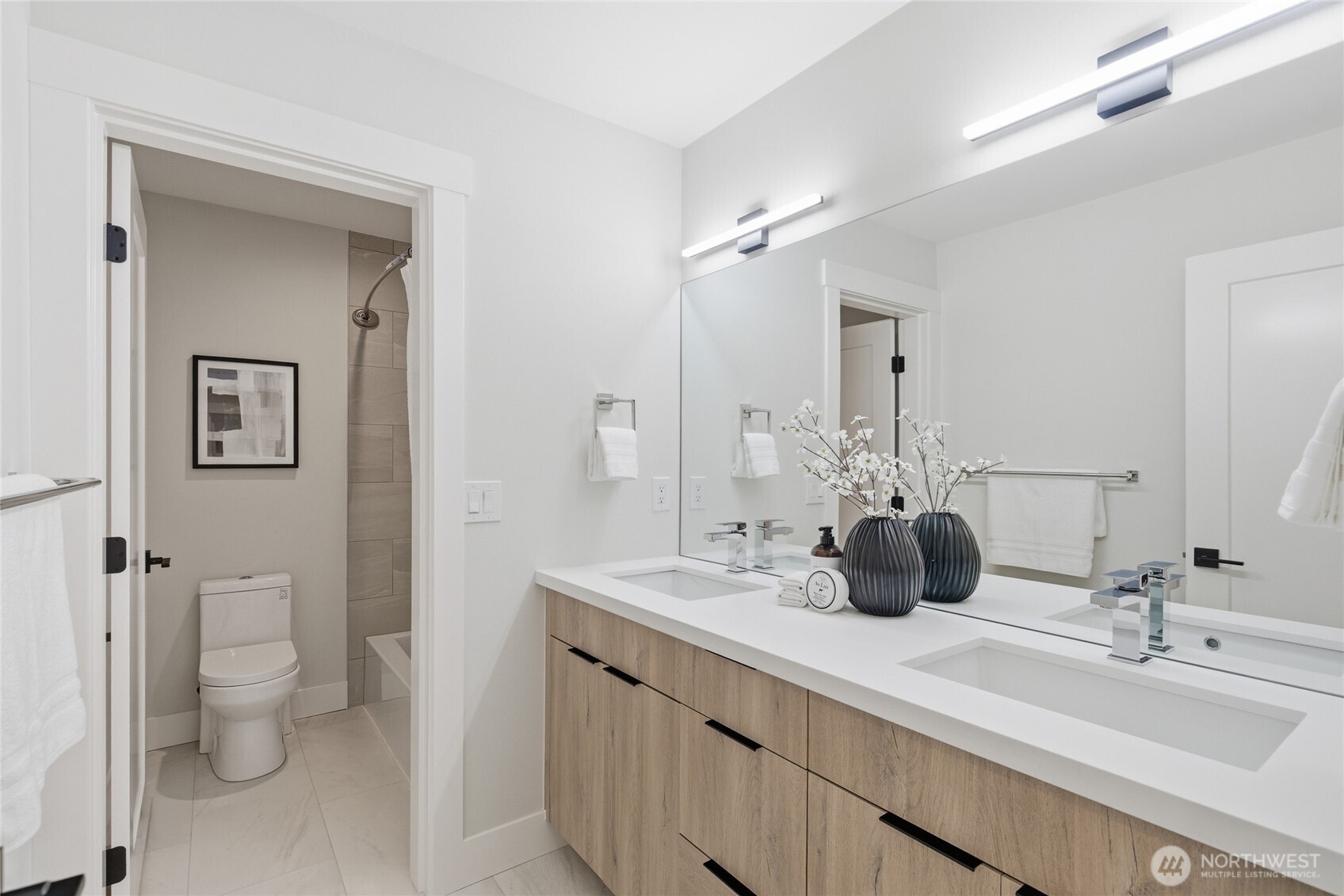 719 Edmonds Way Edmonds, WA 98020 - Photo 31 of 40 a bathroom with a double vanity sink mirror and toilet