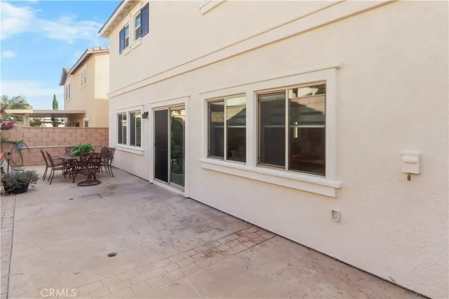 a view of a house with a patio