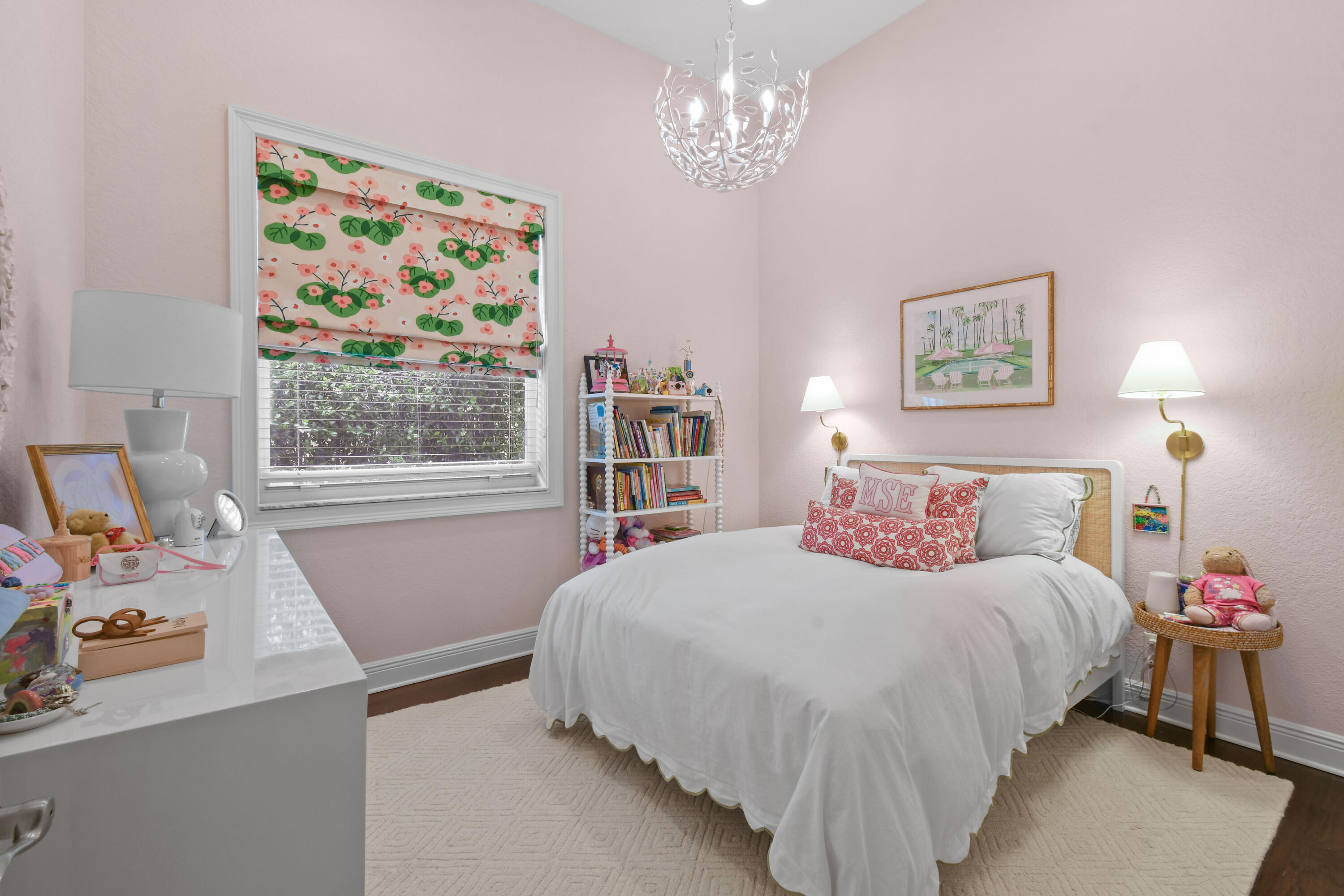 111 Bilboa Drive Jupiter, FL 33458 - Photo 20 of 35 a bedroom with a bed painting on wall and two windows