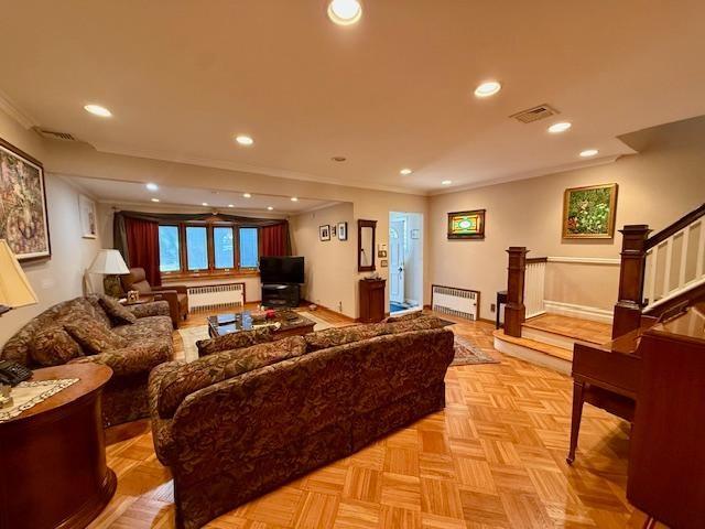 1817 Madison Place Brooklyn, NY 11229 - Photo 20 of 28 a living room with furniture and a flat screen tv
