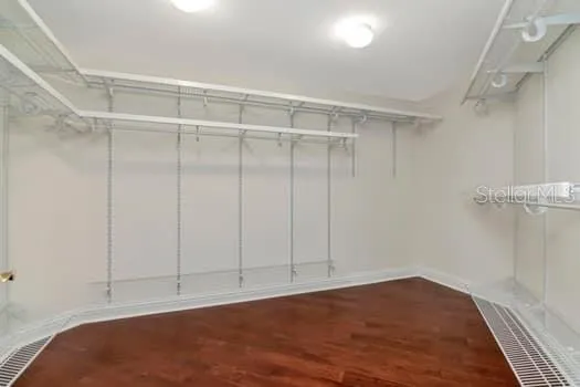 a view of room with walk in closet