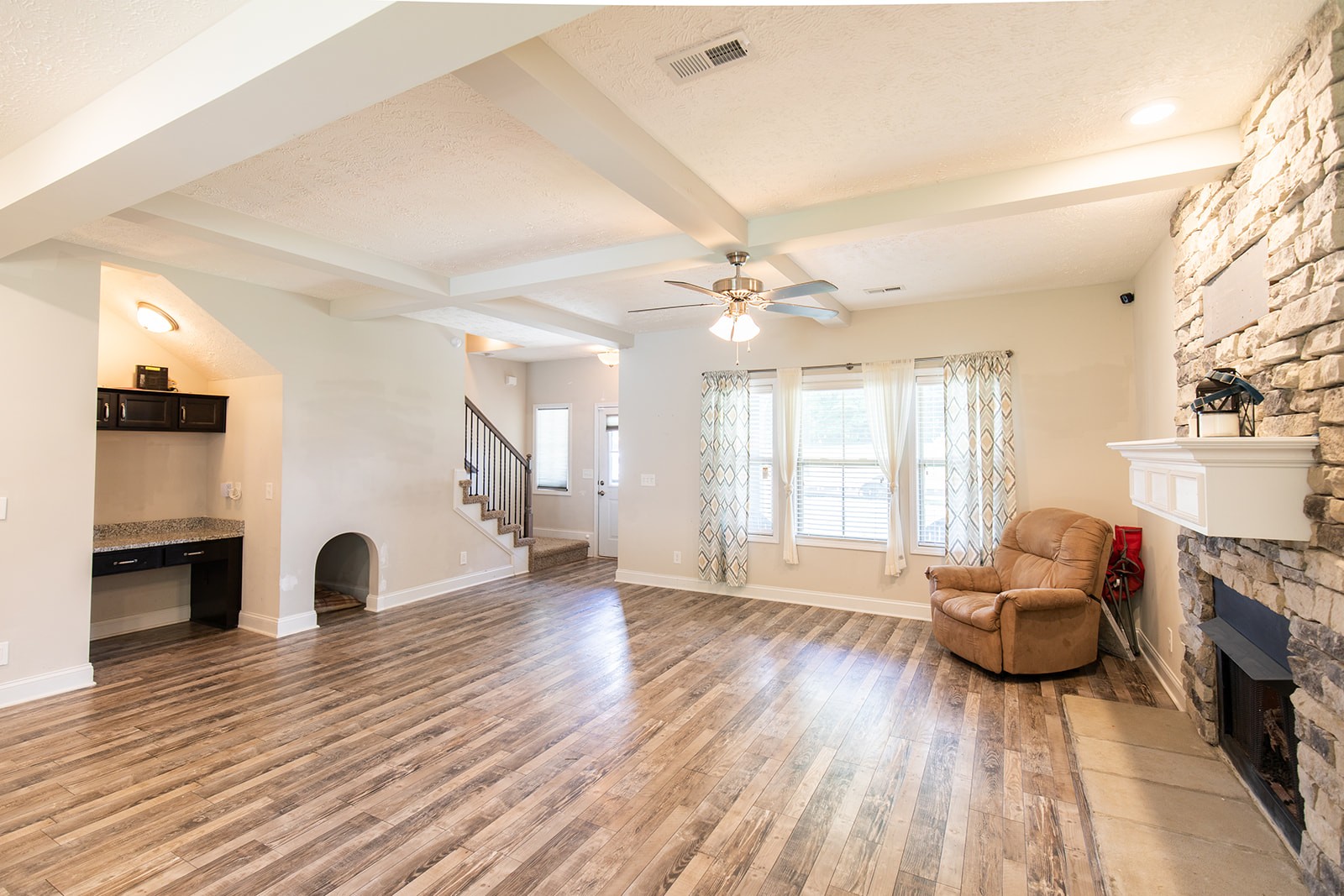 1045 Fuji Lane Clarksville, TN 37040 - Photo 2 of 24 a living room with furniture and a fireplace