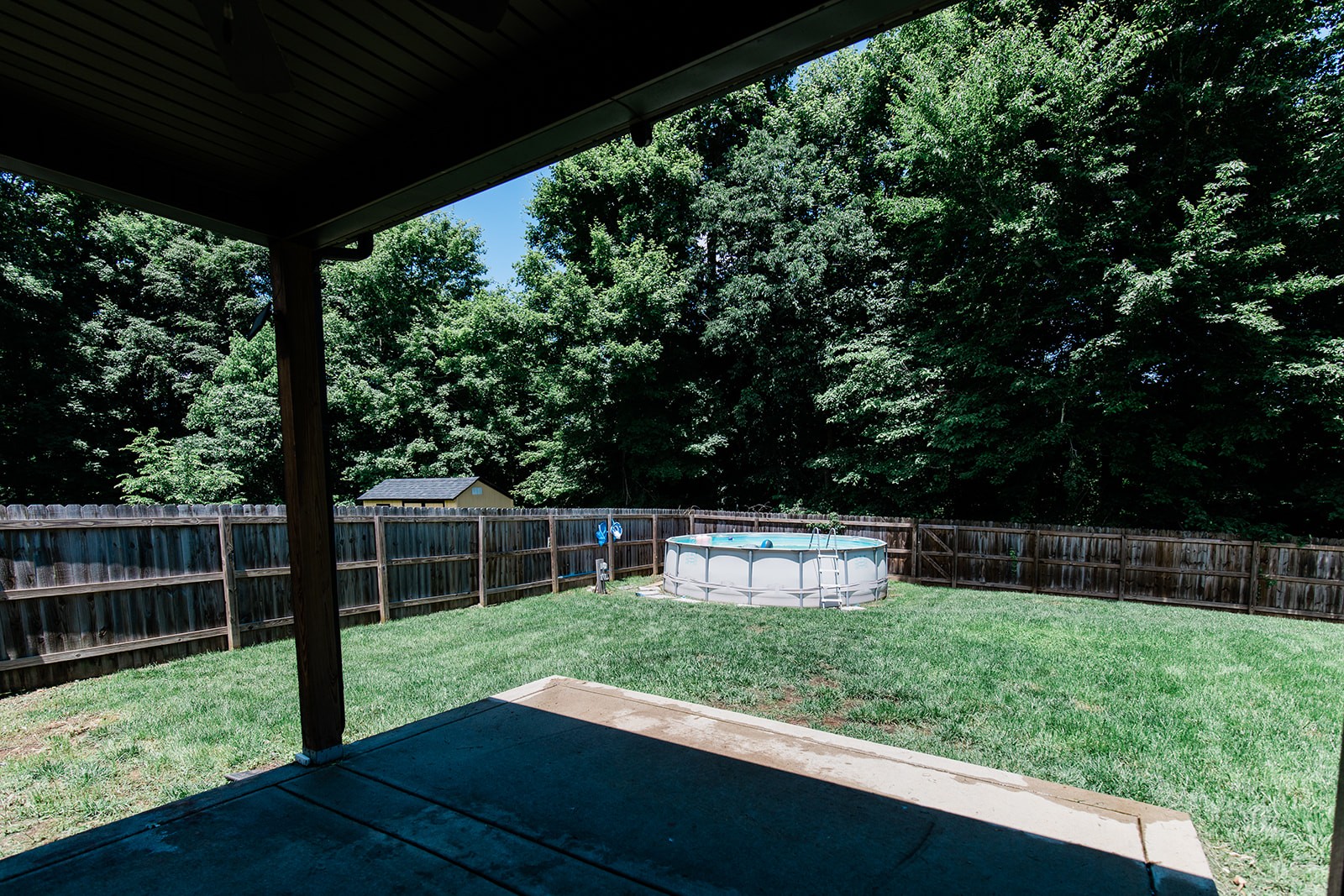 1045 Fuji Lane Clarksville, TN 37040 - Photo 22 of 24 a view of a yard with a wooden fence