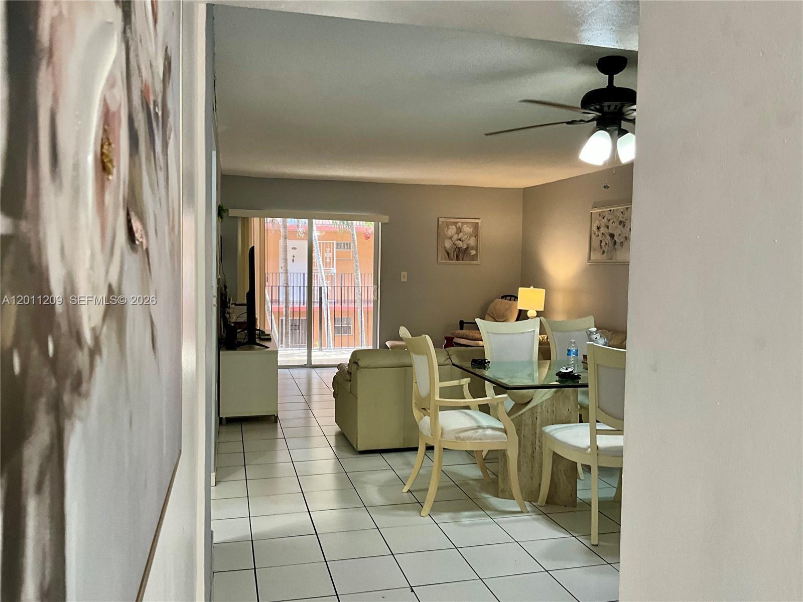a room with furniture and a window