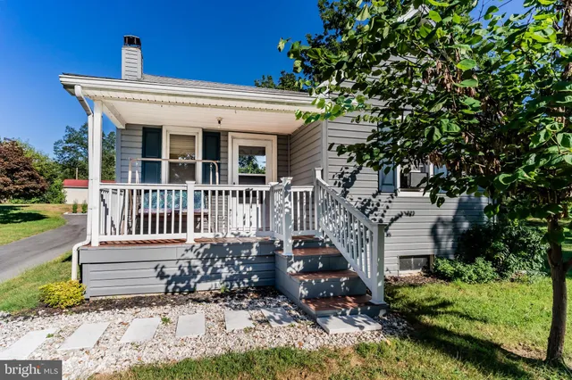 front view of a house with a porch
