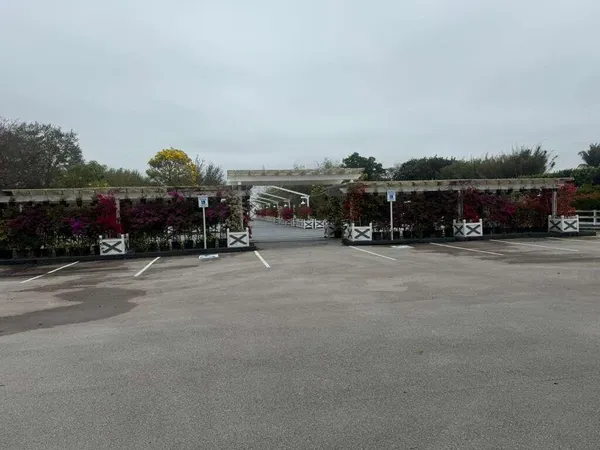 a view of a wooden bridge