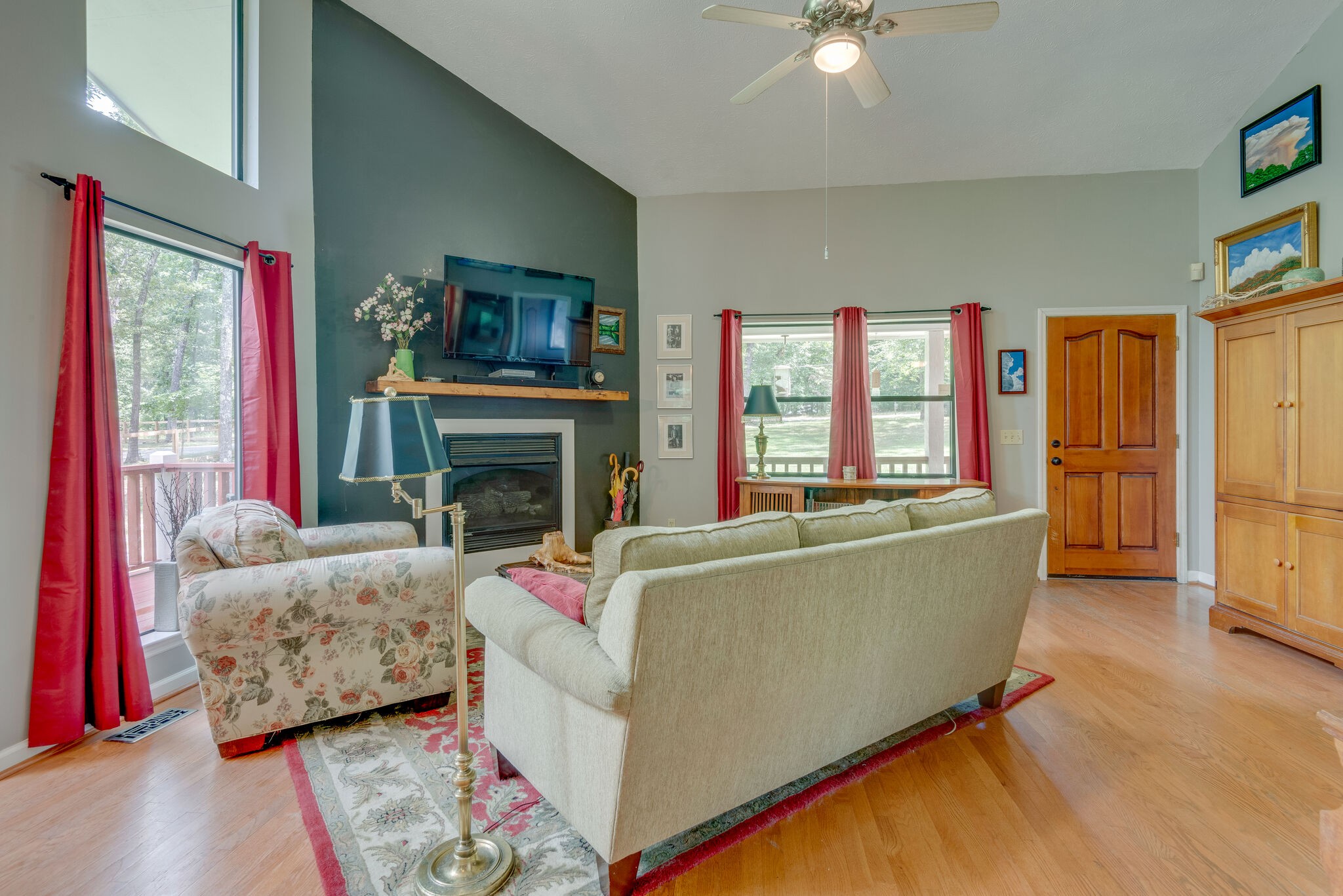 1360 Campbell Ridge Road Kingston Springs, TN 37082 - Photo 8 of 27 a living room with furniture and a fireplace