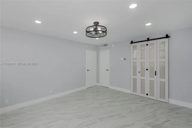 a view of an empty room