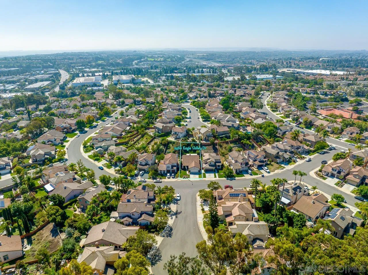 2460 Eagle Valley Drive Chula Vista, CA 91914 - Photo 32 of 35 an aerial view of a city with lots of residential buildings