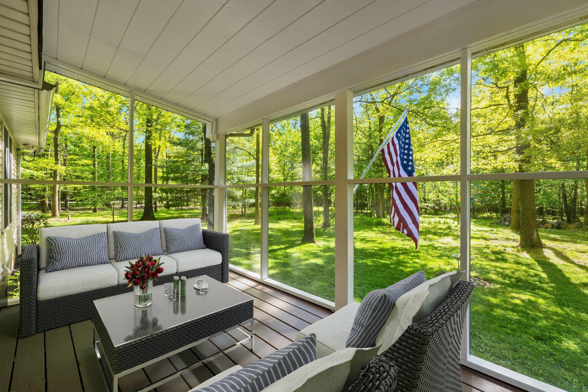 10820 Gambrill Park Road Frederick, MD 21702 - Photo 2 of 36 Serene nature views from porch- virtually staged.