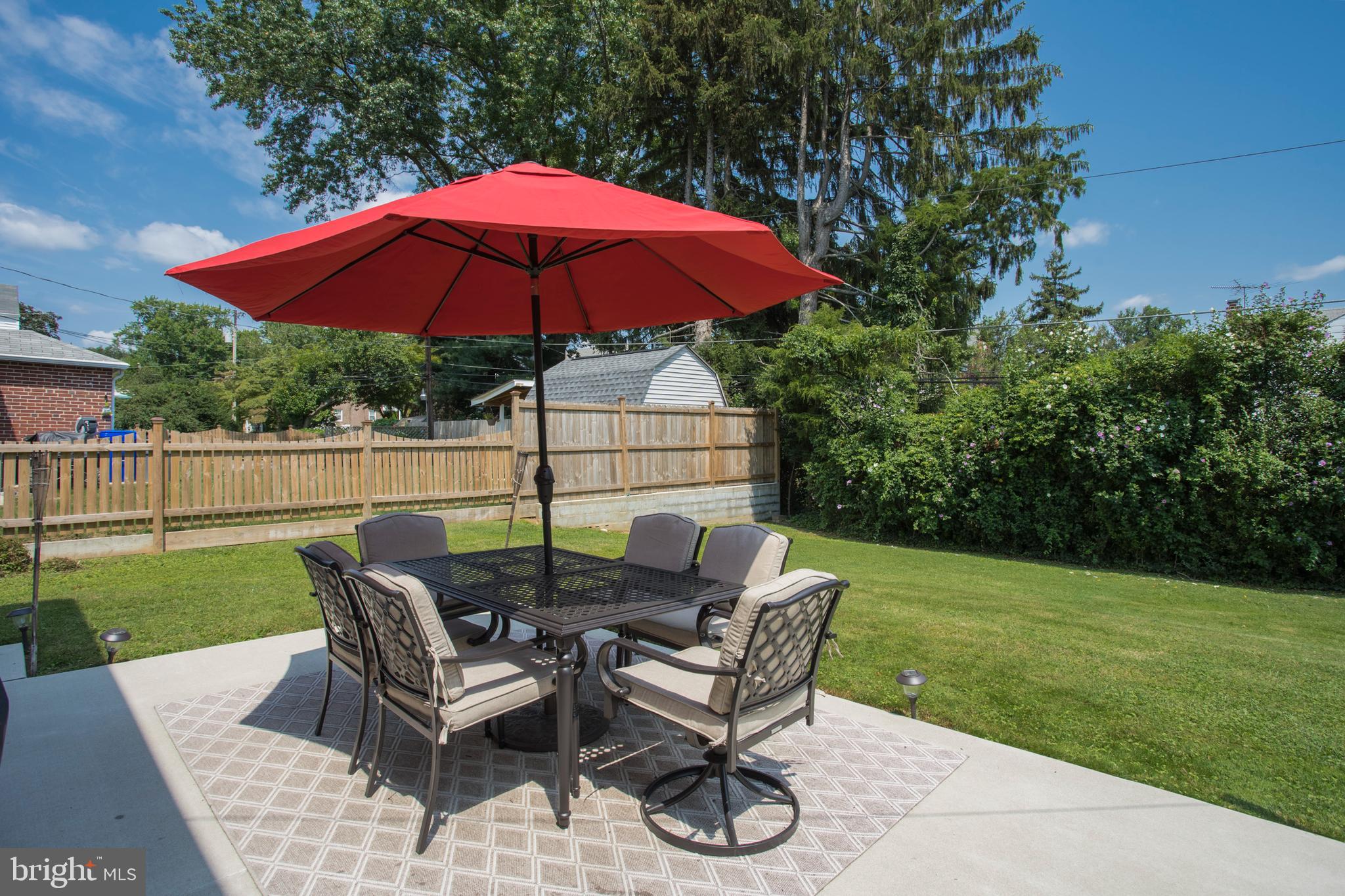 15 Dewey Road Cheltenham, PA 19012 - Photo 25 of 28 Concrete patio & gorgeous, private yard