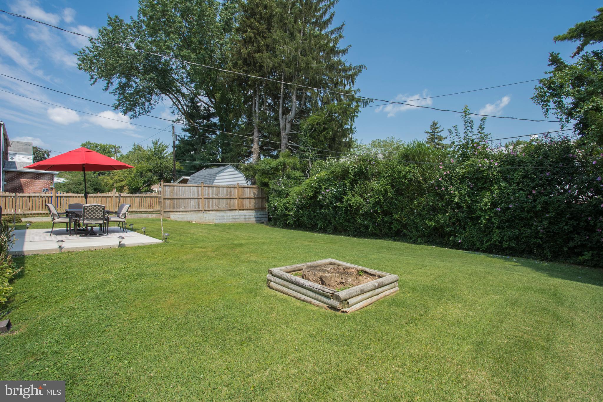 15 Dewey Road Cheltenham, PA 19012 - Photo 27 of 28 Concrete patio & gorgeous, private yard