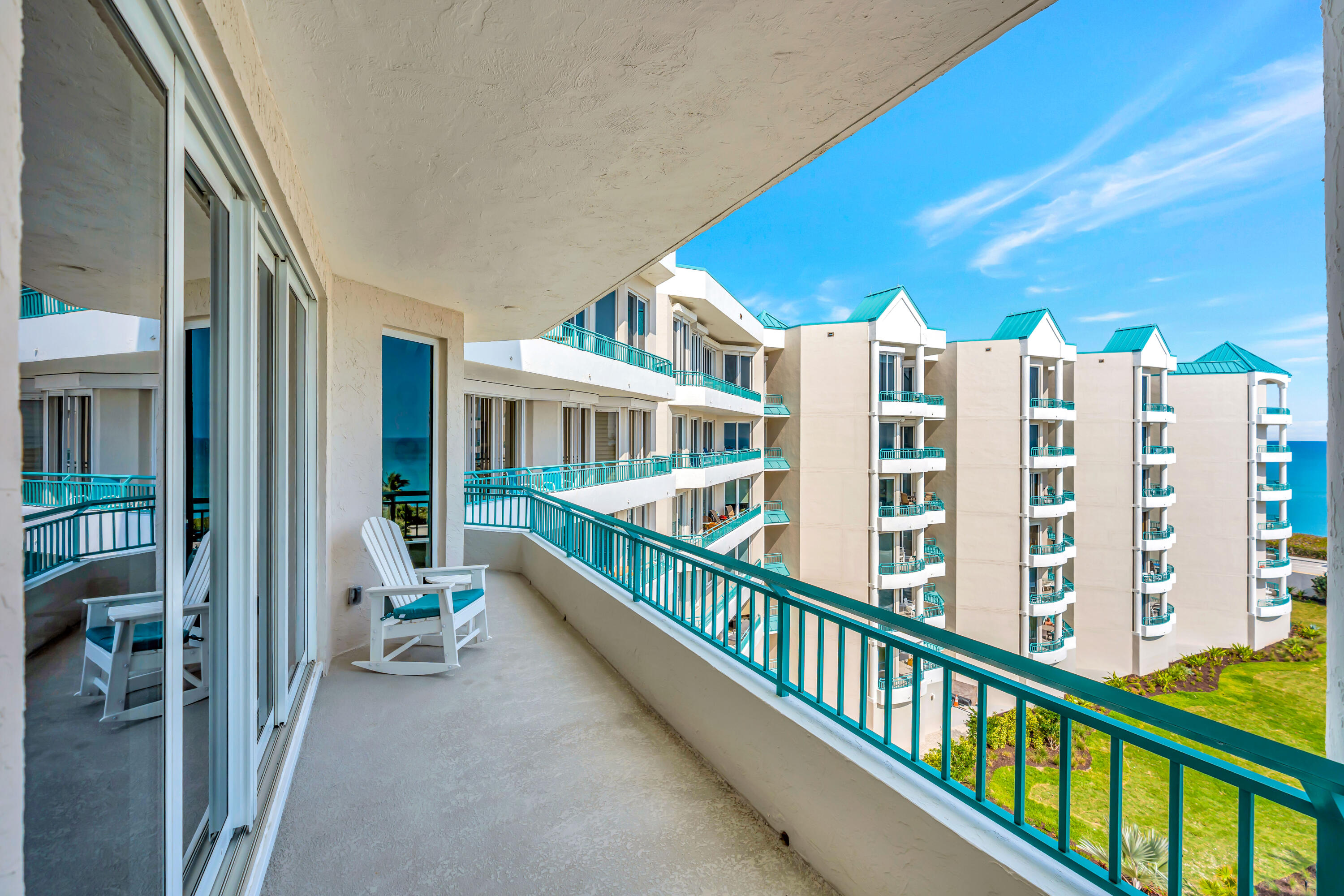 2000 Florida A1A, Unit N507 Jupiter, FL 33477 - Photo 61 of 78 a view of a balcony with chairs